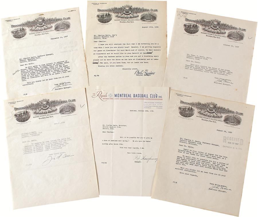Early Brooklyn Dodgers Letter With Amazing Letterhead (6)
