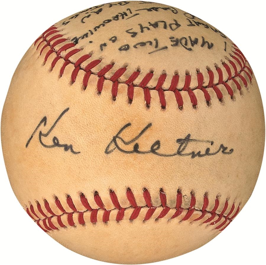 Joe DiMaggio 56-Game Hitting Streak "Story Baseball" Signed by Ken Keltner (PSA/DNA)