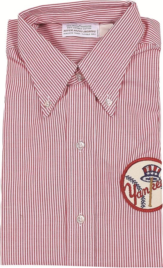Stadium Artifacts - 1960s New York Yankees Vendor's Shirt, Mint In Original Packaging