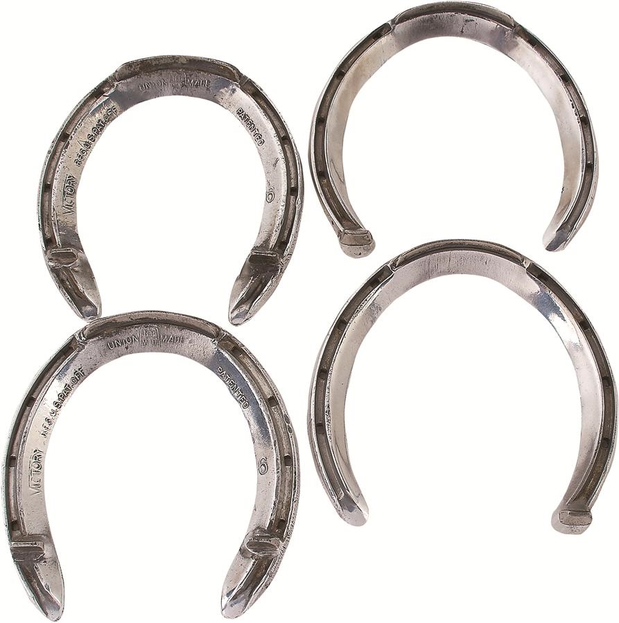 Majestic Prince San Vincente Full Set of Race Worn Horseshoes (4)