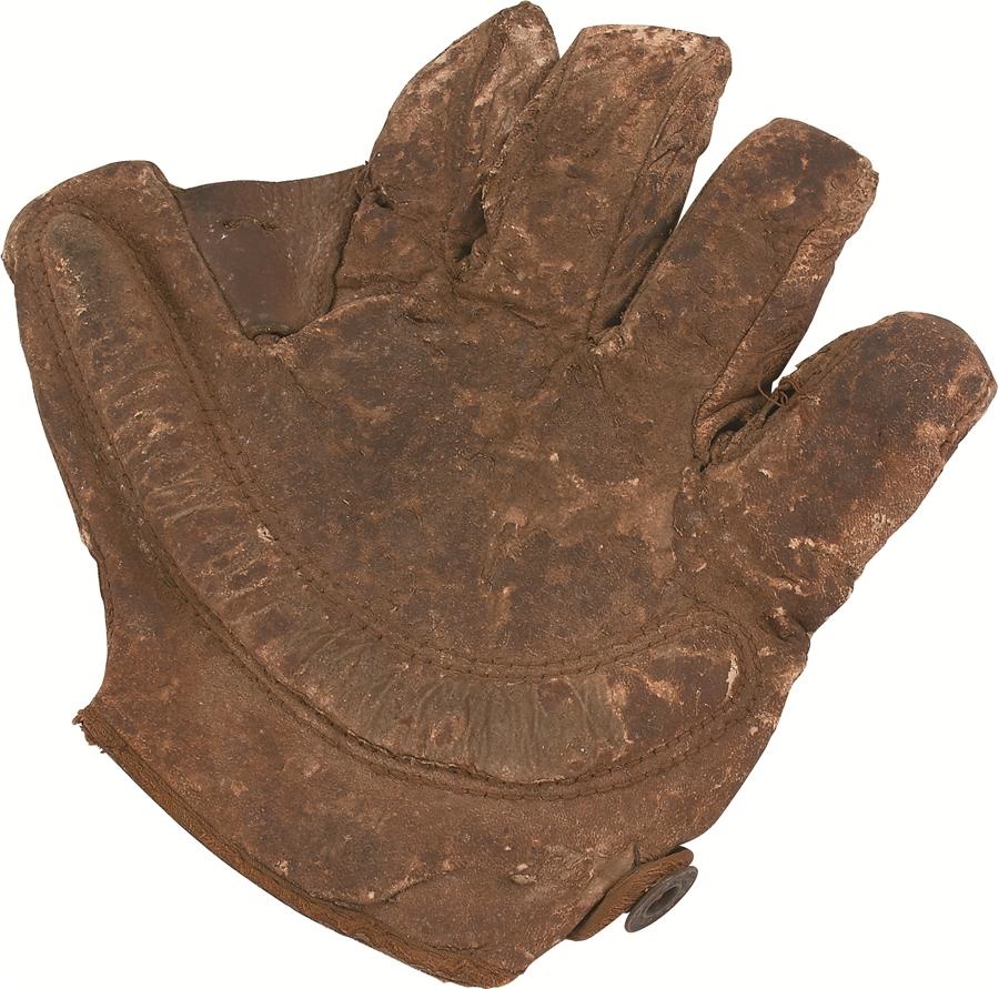 Antique Sporting Goods - 19th Century Spalding "Crescent" Baseball Glove