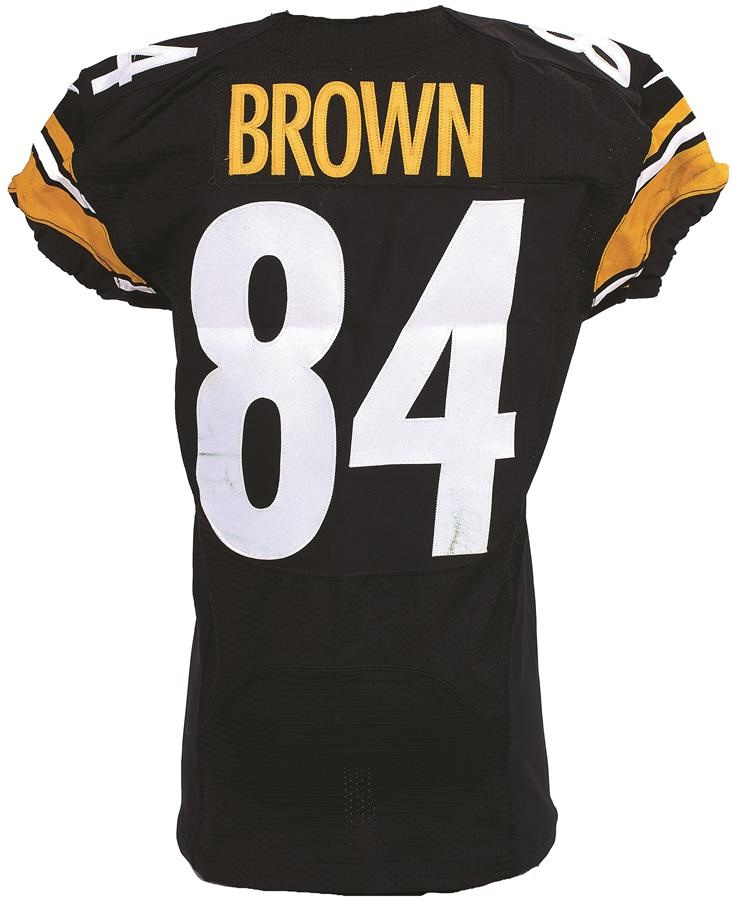 Football - 2014 Antonio Brown Pittsburgh Steelers Game Worn Jersey (Photo-matched)