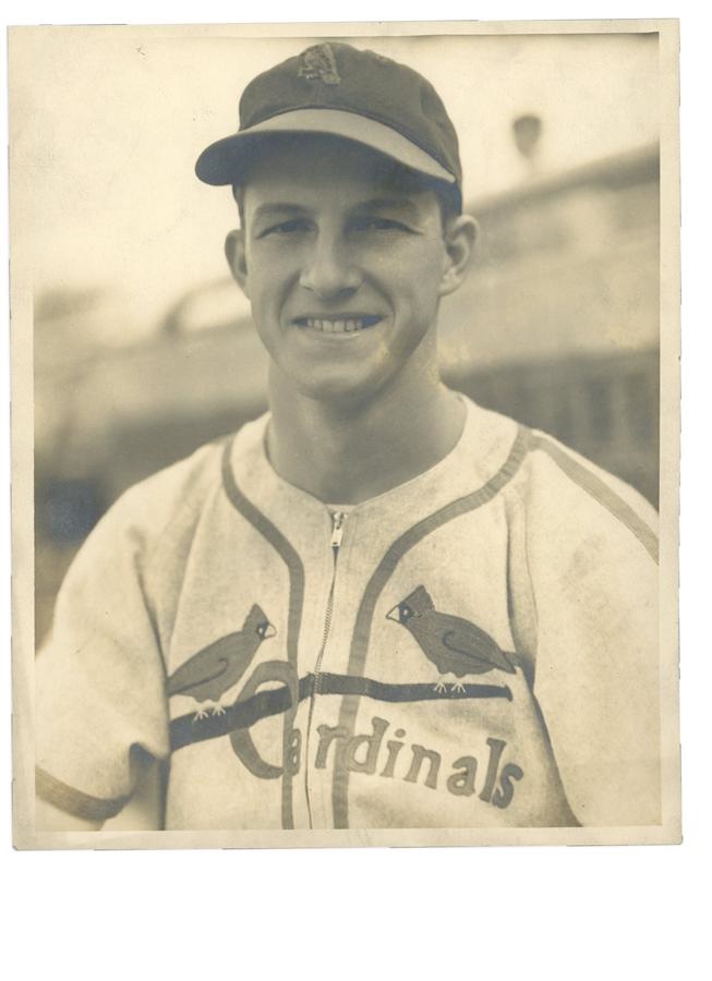 Dennis Dugan Collection of Vintage Baseball Photog - Early 1940s Stan Musial Photograph by George Burke