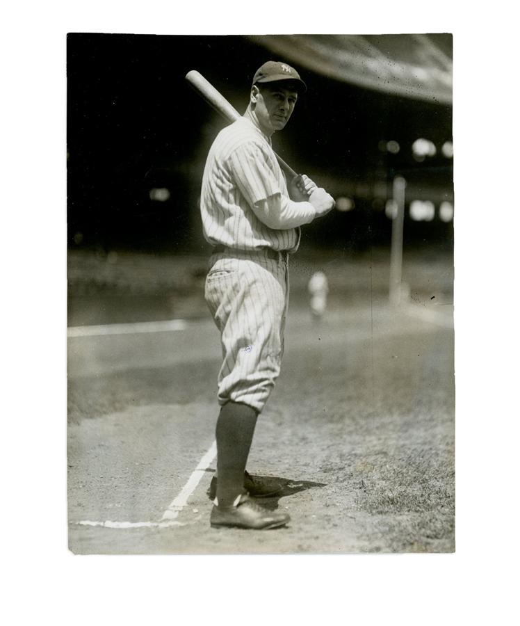 Dennis Dugan Collection of Vintage Baseball Photog - Superb Circa 1927 Lou Gehrig Photograph