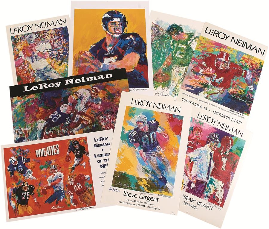 Leroy Neiman Football Signed Posters & Prints (28)