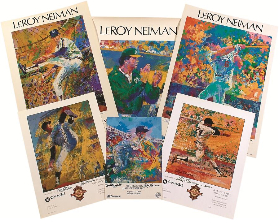 - LeRoy Neiman Larger "Dual Signed" Baseball, Football & Sports Posters and Prints (21)