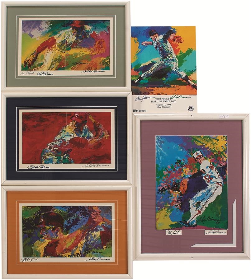 LeRoy Neiman "Dual Signed" Baseball & Sports Posters (15)