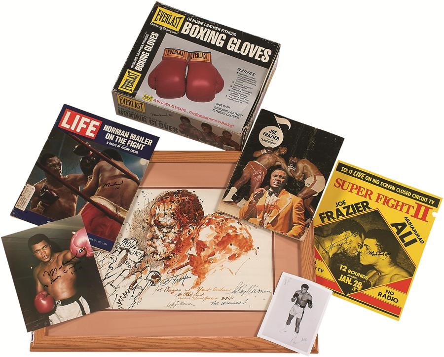 The LeRoy Neiman Collection - Muhammad Ali & Joe Frazier Signature Collection - All In Person (35+)