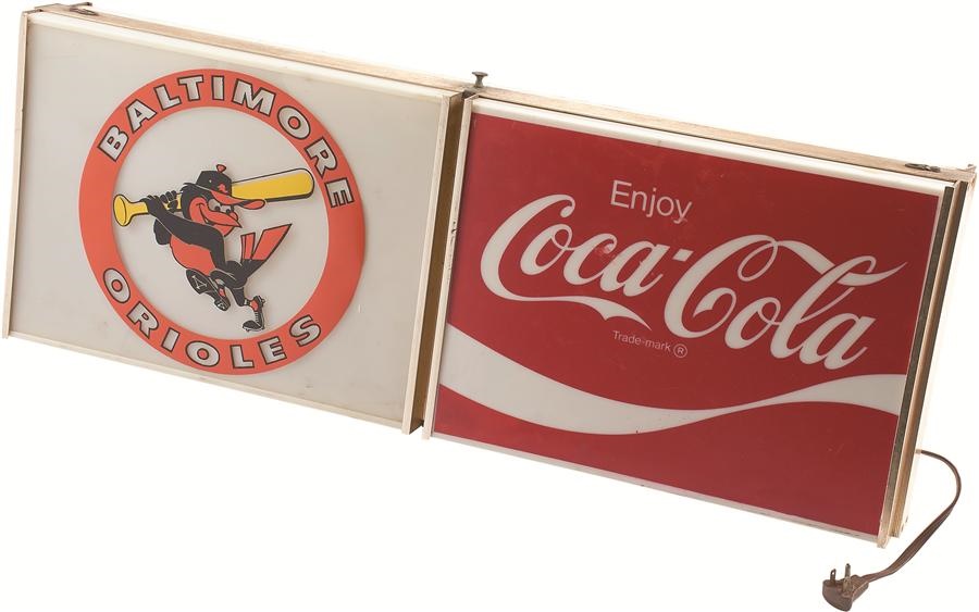 Stadium Artifacts - 1970s Baltimore Memorial Stadium Coca-Cola Sign