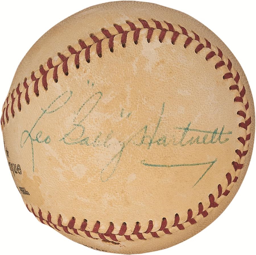 Leo "Gabby" Hartnett Single-Signed Baseball (PSA/DNA)