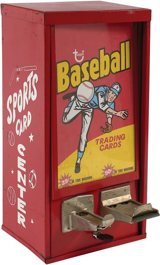 Baseball and Trading Cards - 1975 Topps Vending Baseball Card Coin Operated Machine