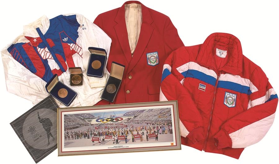 1980s Olympic Uniforms & Participation Medals