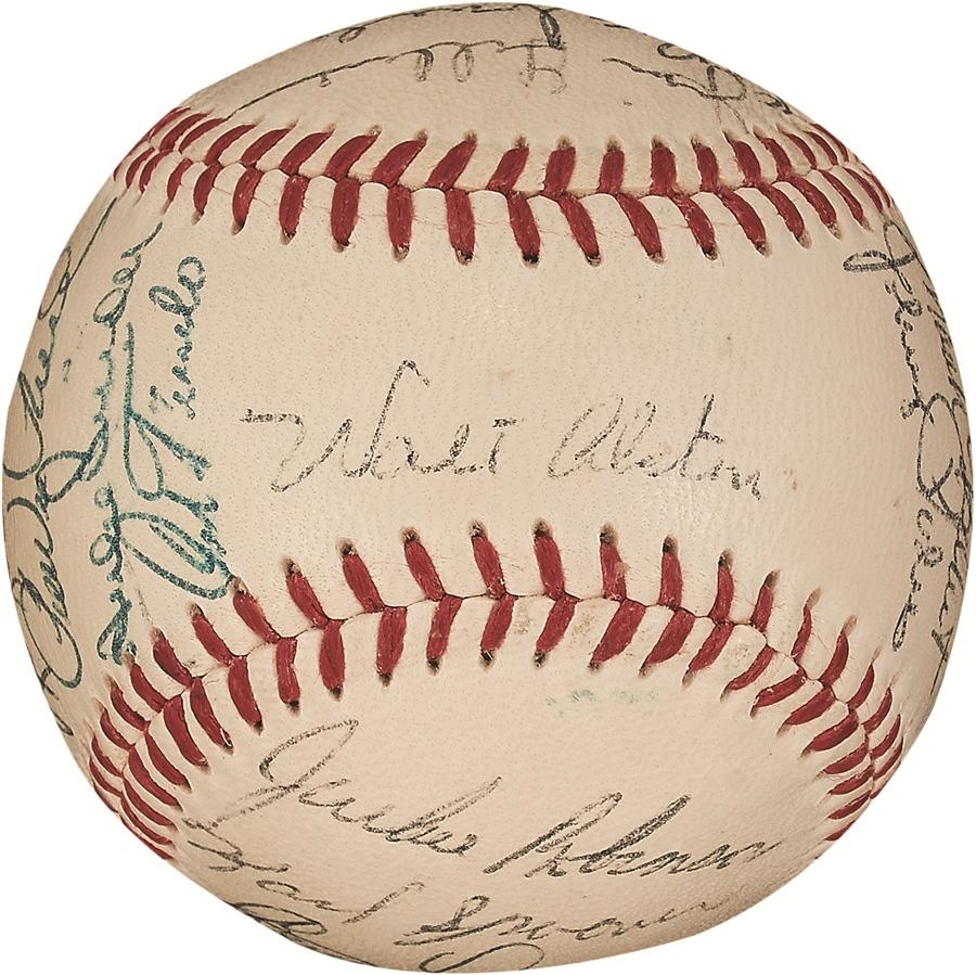 High-Grade 1955 Brooklyn Dodgers World Champions Team-Signed Baseball