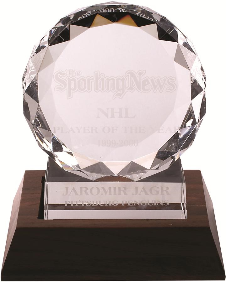 - 1999-2000 Jaromir Jagr NHL Player of the Year Trophy