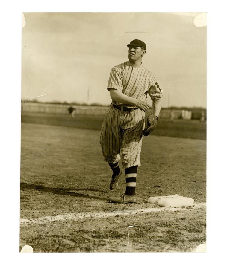 Negro League, Latin, Japanese & International Base - Exceptional Jim Thorpe 1910s New York Giants Vintage Photograph from Baseball Magazine Archive