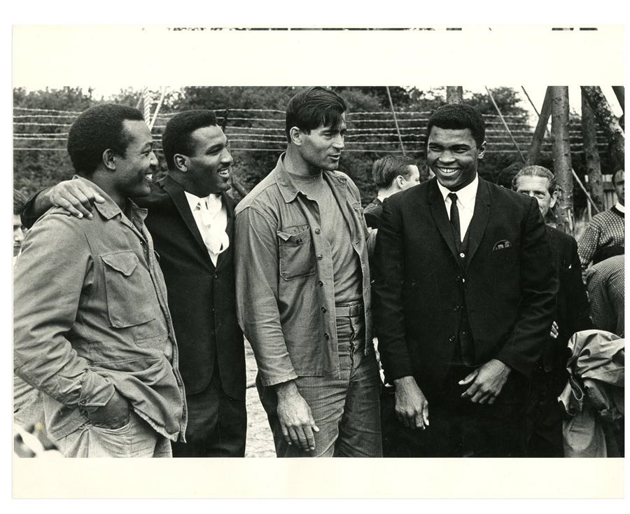 1966 Muhammad Ali on the Set of "The Dirty Dozen," Vintage 11x14" Exceptional Quality Photograph