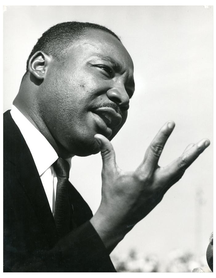 1960s Martin Luther King, Jr. Exceptional Quality 11x14" Vintage Photograph