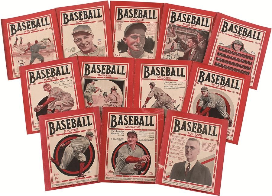 Tickets, Publications & Pins - 1928 Baseball Magazine Complete Run (12/12 issues)