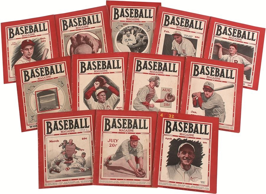 Tickets, Publications & Pins - 1932 Baseball Magazine Complete Run (12/12 issues)