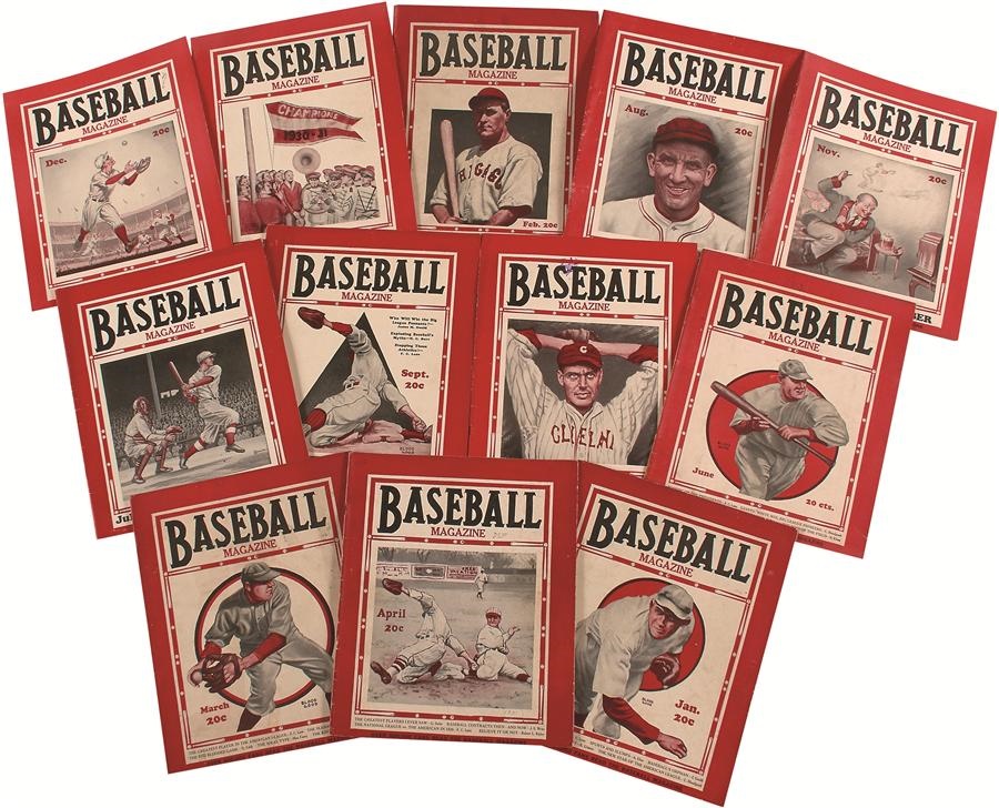 Tickets, Publications & Pins - 1931 Baseball Magazine Complete Run (12/12 issues)