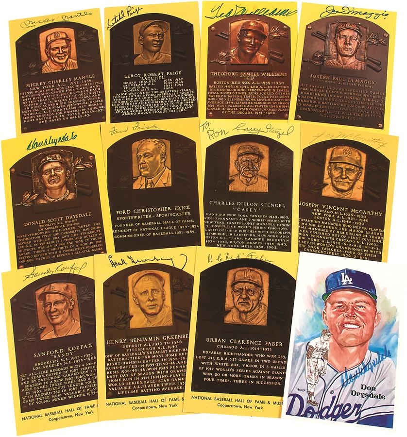 Signed Hall of Fame & Perez Steele Postcard Collection (100+)