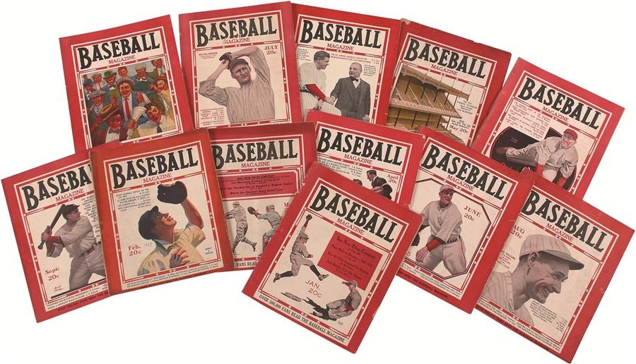 Tickets, Publications & Pins - 1923 Baseball Magazine Complete Run (12/12 issues)