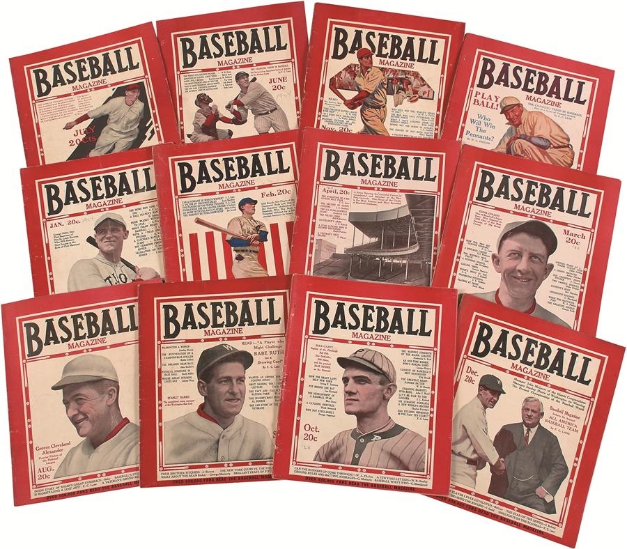 Tickets, Publications & Pins - 1924 Baseball Magazine Complete Run (12/12 issues)