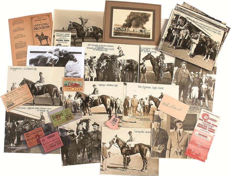 Early-to-Mid 1900s Horse Racing Collection with Original Photos, Tickets & Earl Sande Autograph (78)