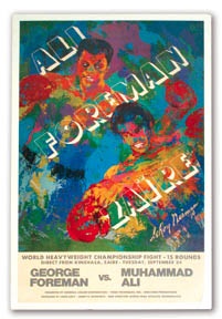 1974 Ali v. Foreman Fight Poster