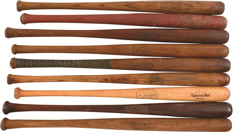 Antique Sporting Goods - Early Rare & Unusual Baseball Bats (9)