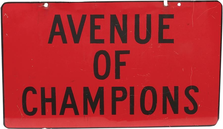 Basketball - 1961 University of Cincinnati "Avenue of Champions" Street Sign