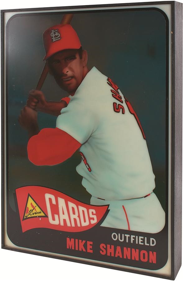 The Mike Shannon St. Louis Cardinals Collection - Fabulous Mike Shannon Backlit Hand-Painted Display