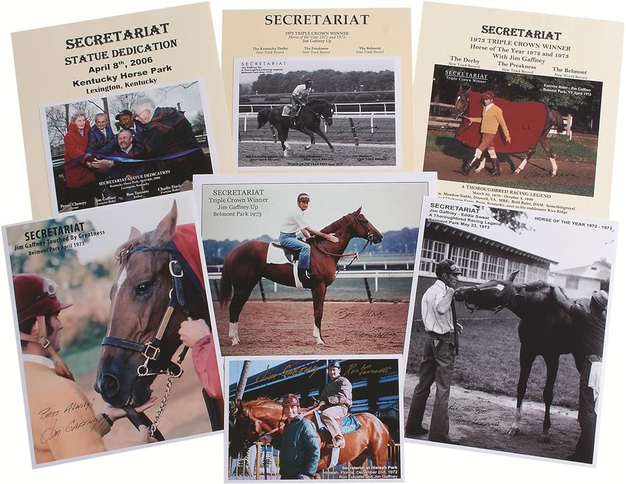 Horse Racing - Secretariat Signed Photographs from Jim Gaffney's Personal Collection (65)