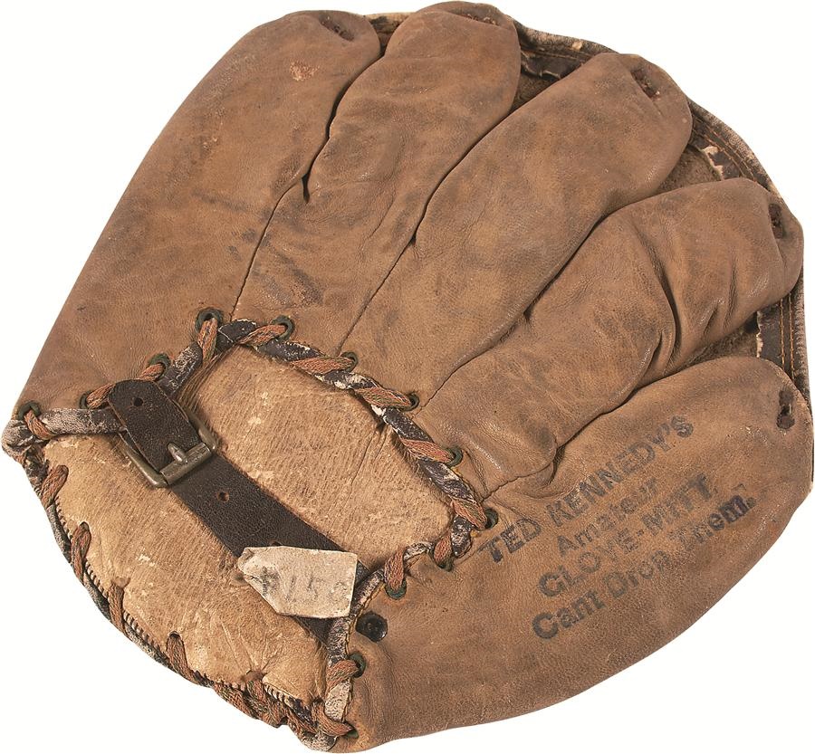 Antique Sporting Goods - Incredibly Rare 1910s Ted Kennedy "Pita" Mitt (ex-National Baseball HOF)