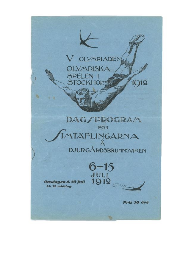 Olympics - Duke Kahanamoku 1912 Stockholm Olympics Wins Gold Medal Program
