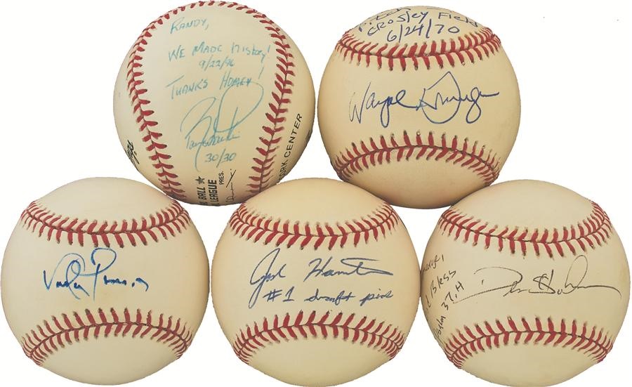 Pete Rose & Cincinnati Reds - Five Interesting Cincinnati Reds Single-Signed Baseballs