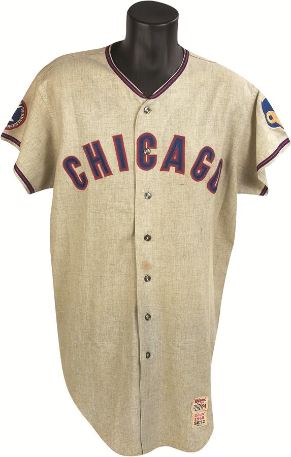 1968 Rich Nye Chicago Cubs Game Worn Jersey with Rare Patch