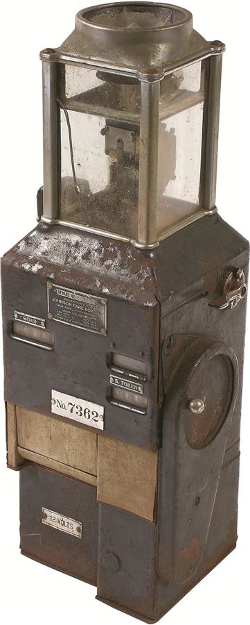 Brooklyn 1914 Johnson Trolley Fare Box by Johnson - Took Fans & Players to Ebbets Field
