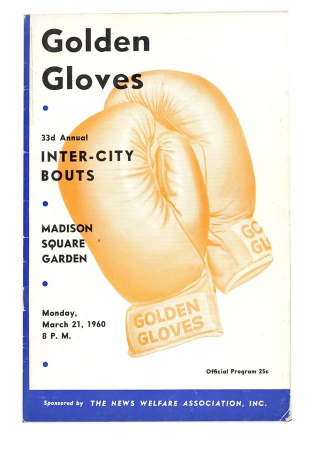 - 1960 Cassius Clay Golden Gloves First Championship Program