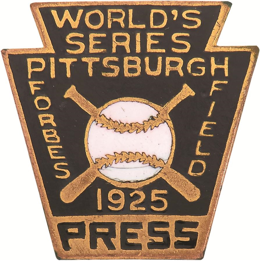 Clemente and Pittsburgh Pirates - 1925 Pittsburgh Pirates Press Pin