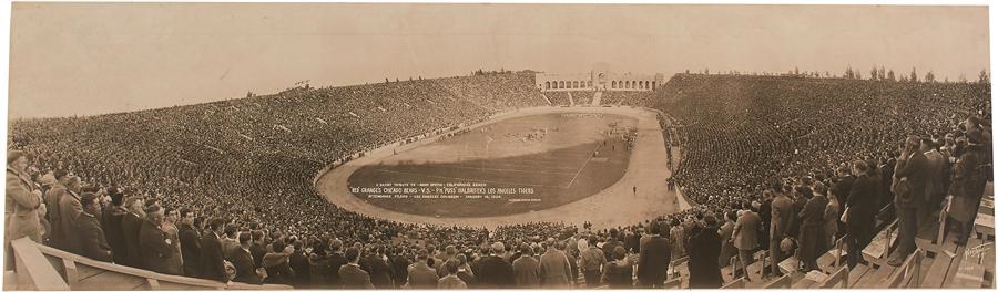 Football - 1926 Red Grange Chicago Bears Tour Panorama