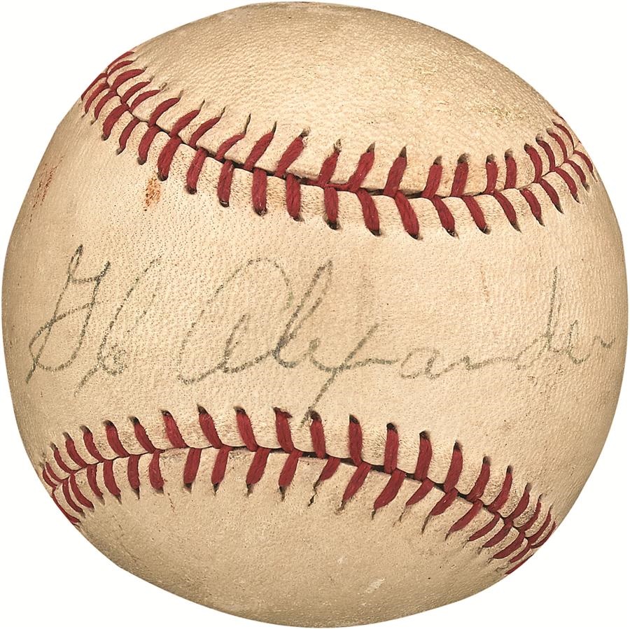 - Grover Cleveland Alexander Single-Signed Baseball (PSA/DNA)