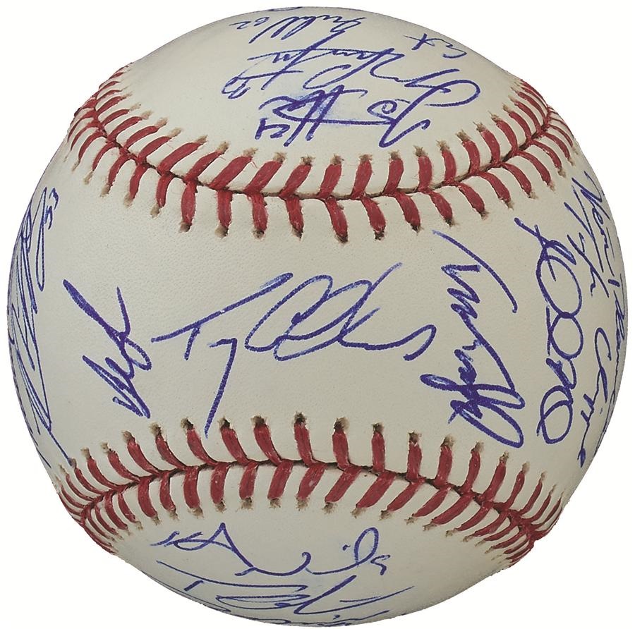 2015 National League Champion New York Mets Team-Signed World Series Baseball (PSA/DNA)