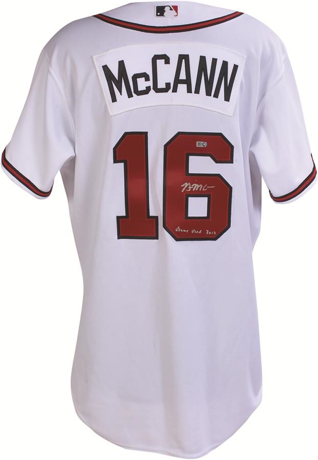 - 2013 Brian McCann Signed Game Worn Atlanta Braves Jersey (MLB Auth.)