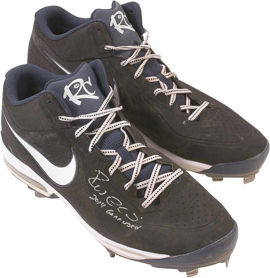 2014 Robinson Cano Signed Game Worn Seattle Mariners Cleats (PSA/DNA & Cano LOA)