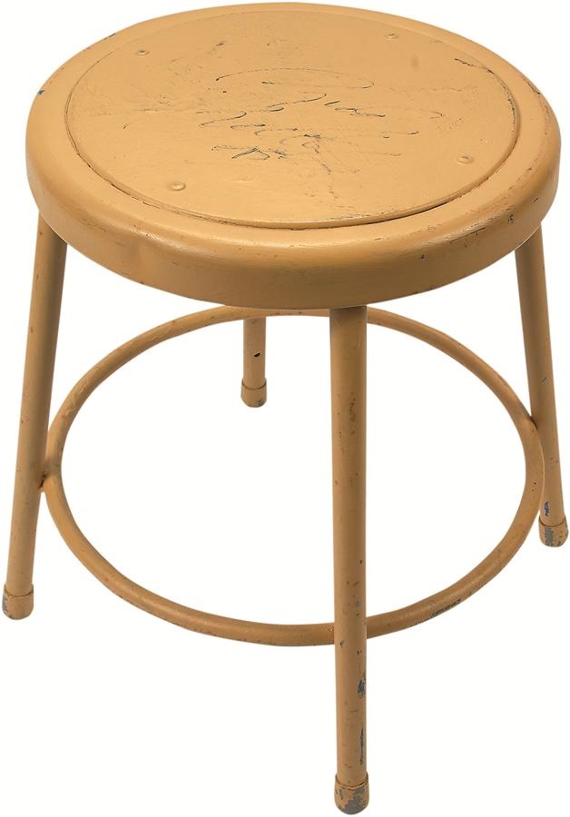 Rudy Ruettiger Signed Notre Dame Locker Room Stool