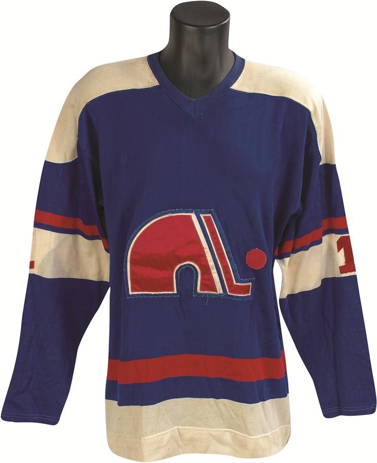 - Mid-1970s Serge Aubry Quebec Nordiques WHA Game Worn Jersey