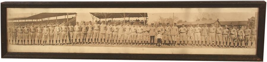 1923 Detroit Tigers Panoramic Photograph with Ty Cobb