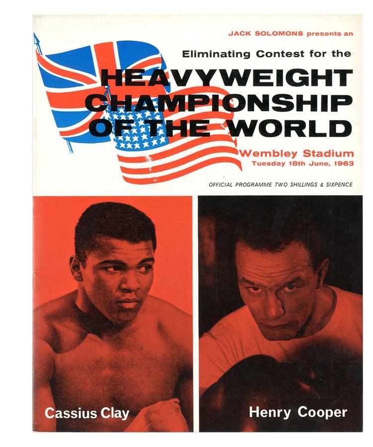 Cassius Clay/Muhammad Ali Program Collection - 1963 Cassius Clay vs. Henry Cooper I On-Site Program