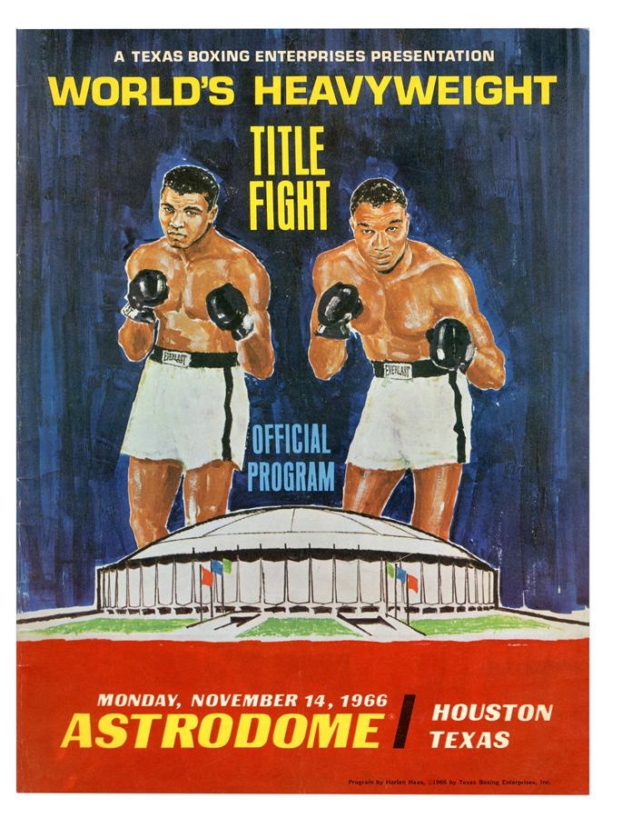 - 1966 Muhammad Ali vs. Cleveland Williams On-Site Program
